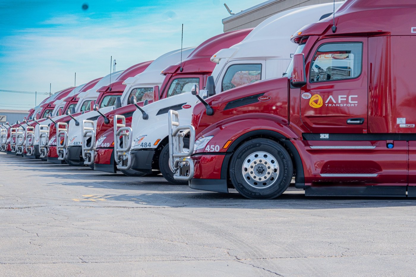 AFC Transport — the fleet, lined up